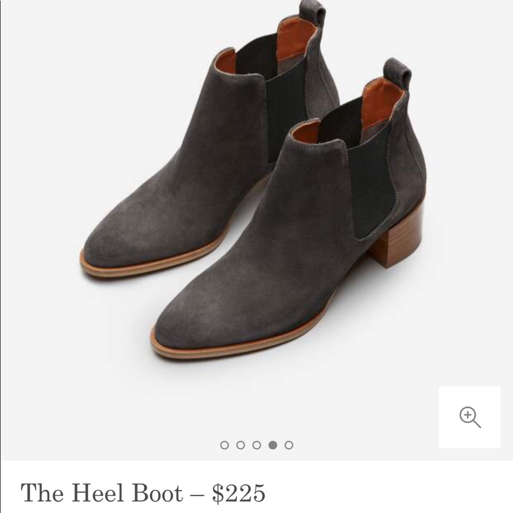 Everlane The Heel Boot Graphite sz 8. Worn twice!